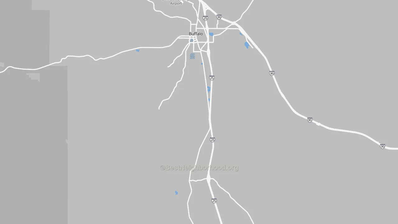 Transit Grade map of Johnson County, WY