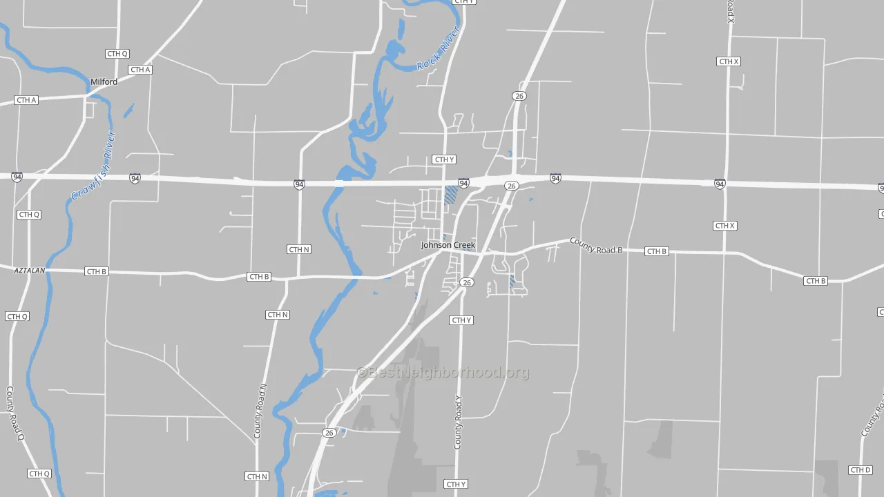 Transit Grade map of Johnson Creek, WI