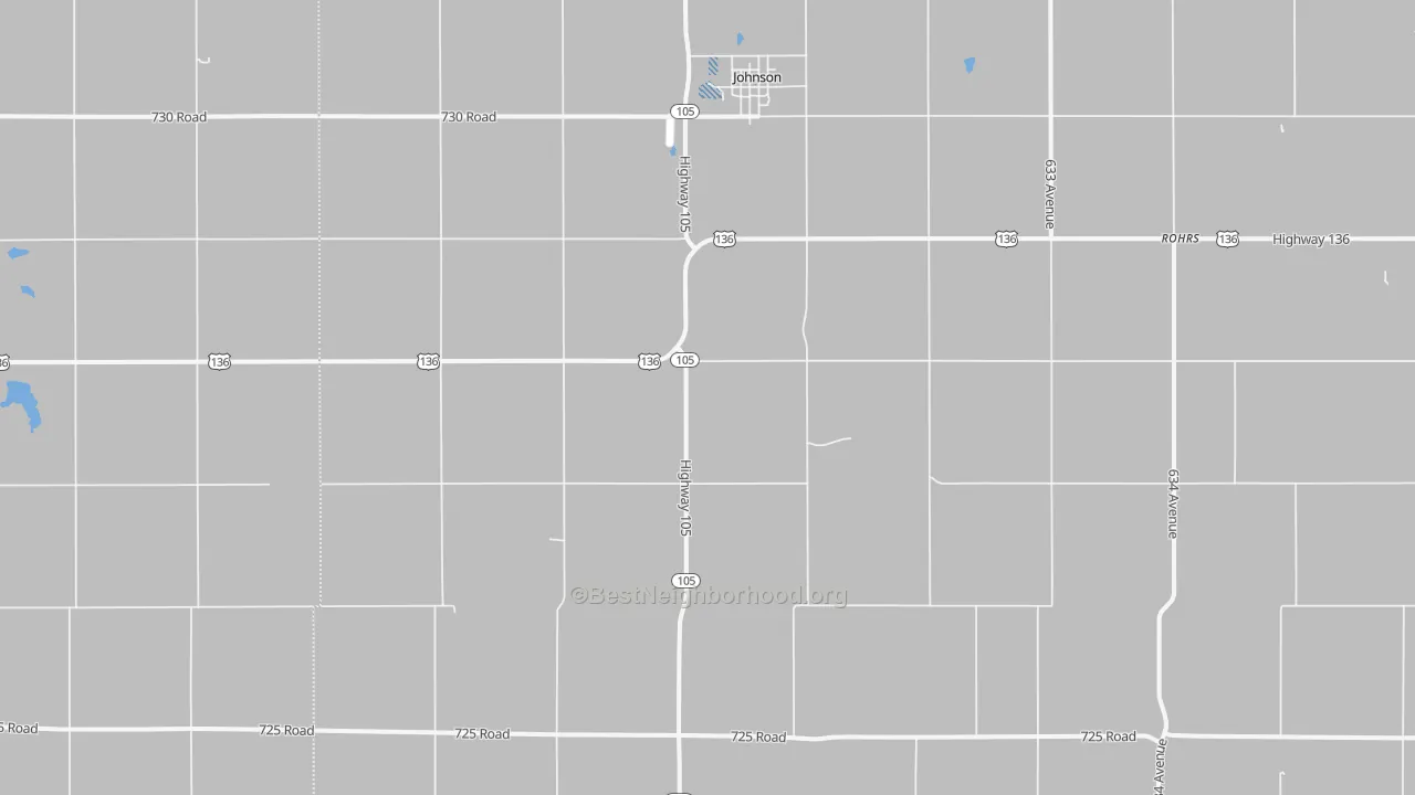 Transit Grade map of Johnson, NE