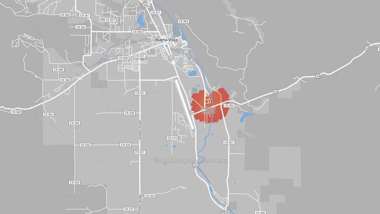 Transit Grade map of Johnson Village, CO