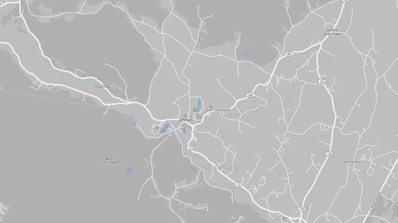 Transit Grade map of Johnson, VT