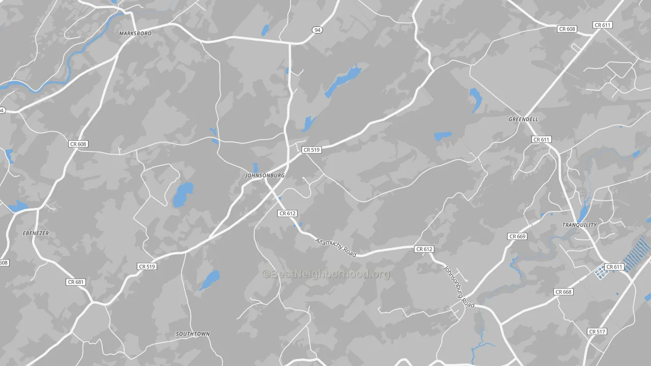 Transit Grade map of Johnsonburg, NJ