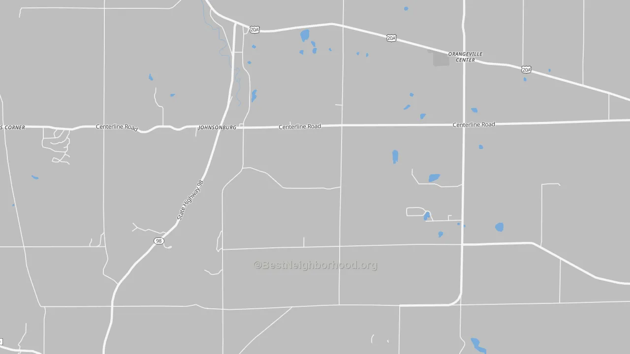 Transit Grade map of Johnsonburg, NY