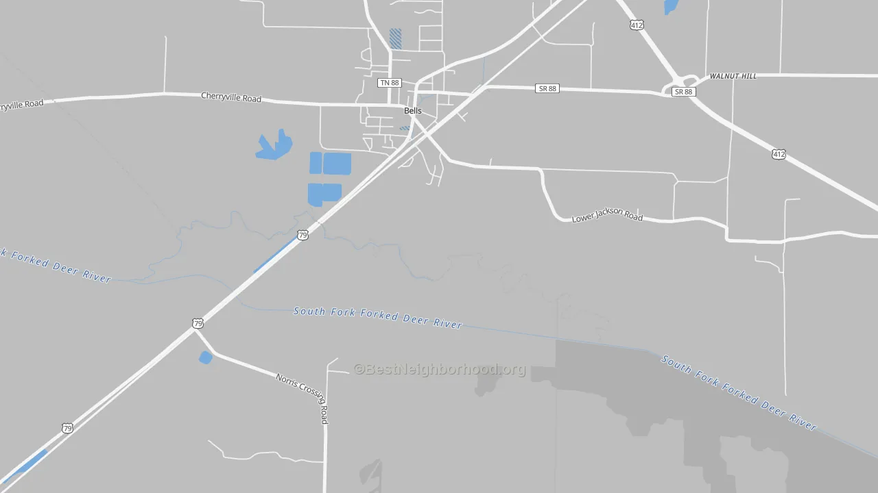 Transit Grade map of Johnsons Grove, TN