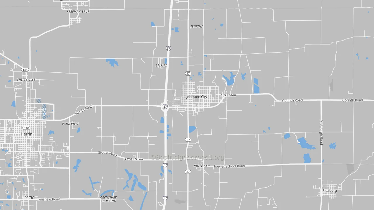 Transit Grade map of Johnston City, IL