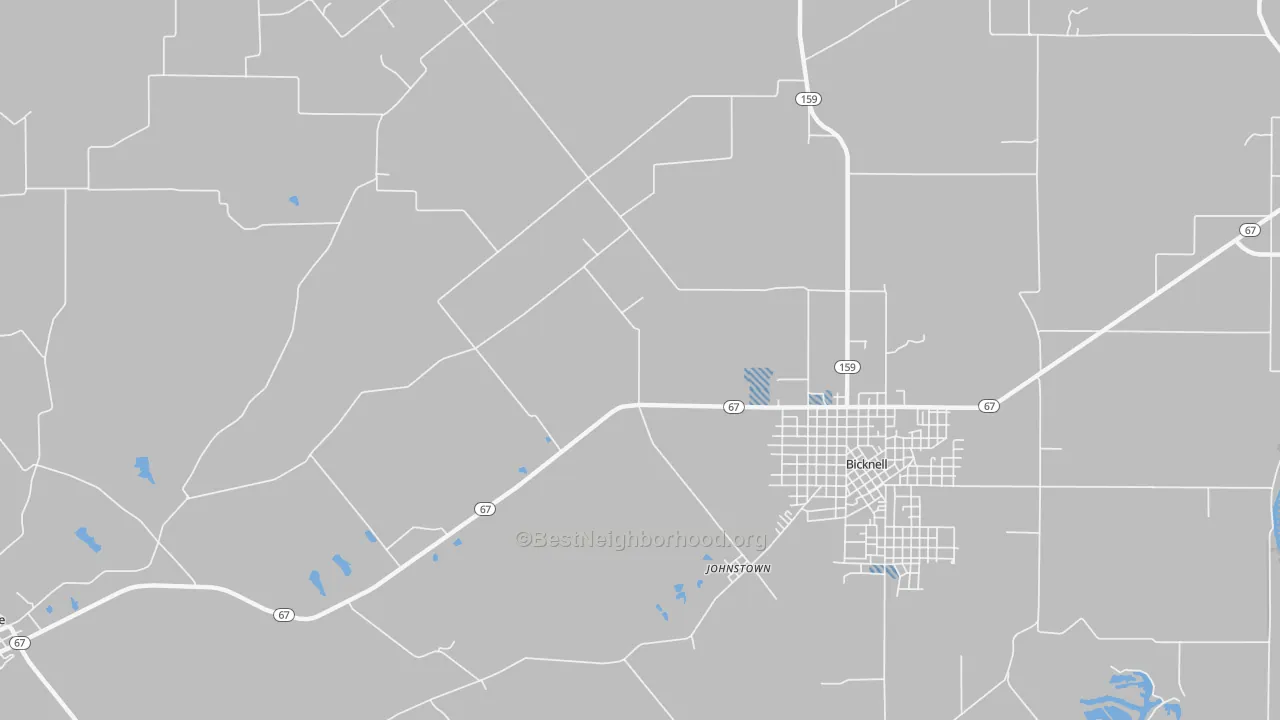 Transit Grade map of Johnstown, IN