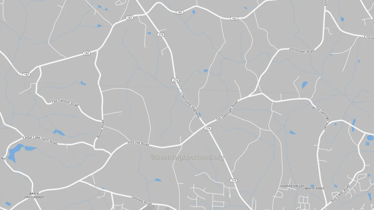Transit Grade map of Johnstown, NC