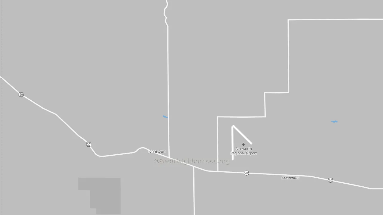 Transit Grade map of Johnstown, NE