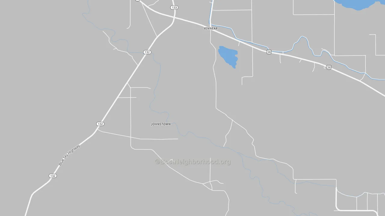 Transit Grade map of Johnstown, WY