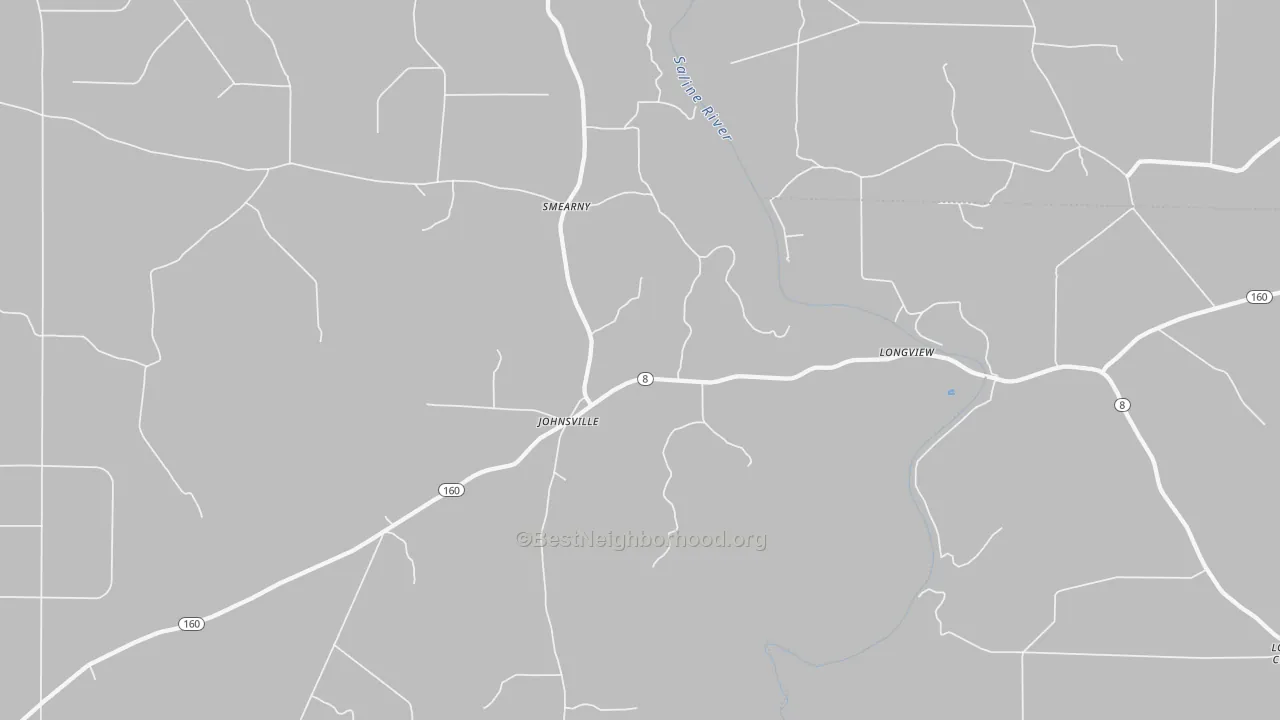 Transit Grade map of Johnsville, AR