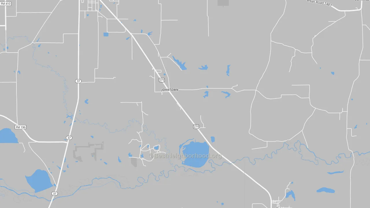 Transit Grade map of Johntown, TX