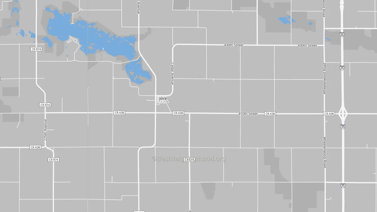 Transit Grade map of Joice, IA