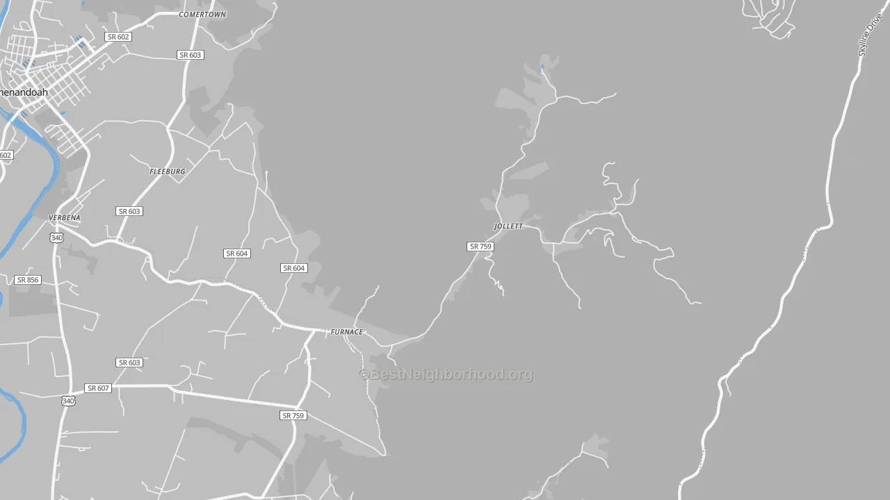 Transit Grade map of Jollett, VA