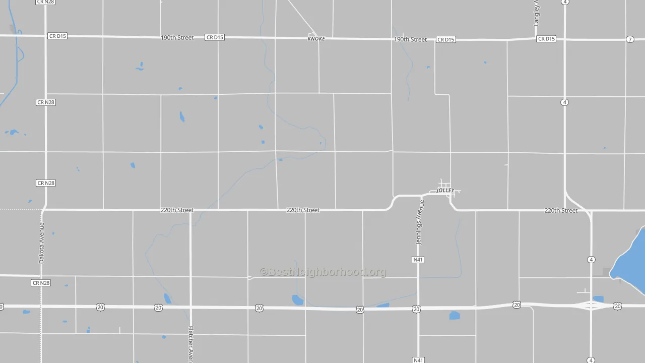 Transit Grade map of Jolley, IA