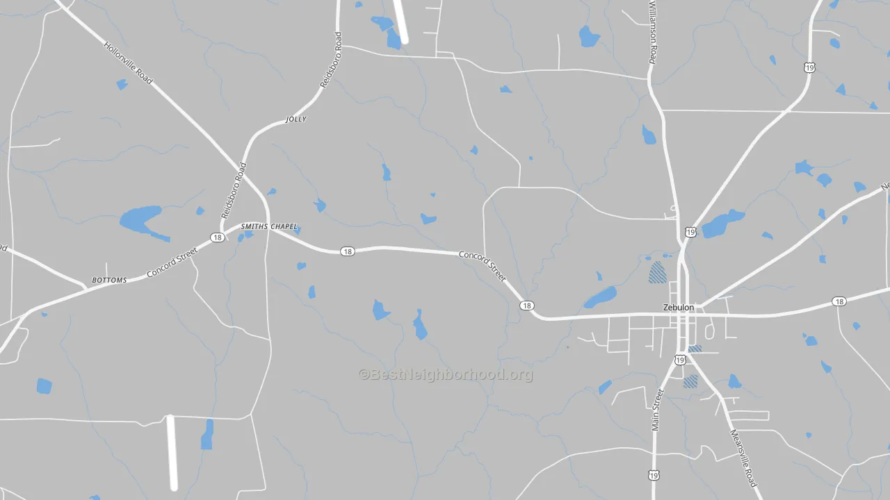 Transit Grade map of Jolly, GA