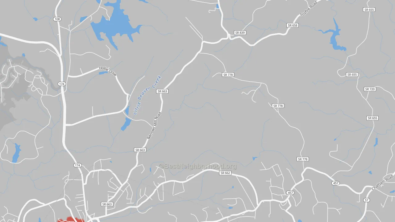 Transit Grade map of Jones Creek, VA