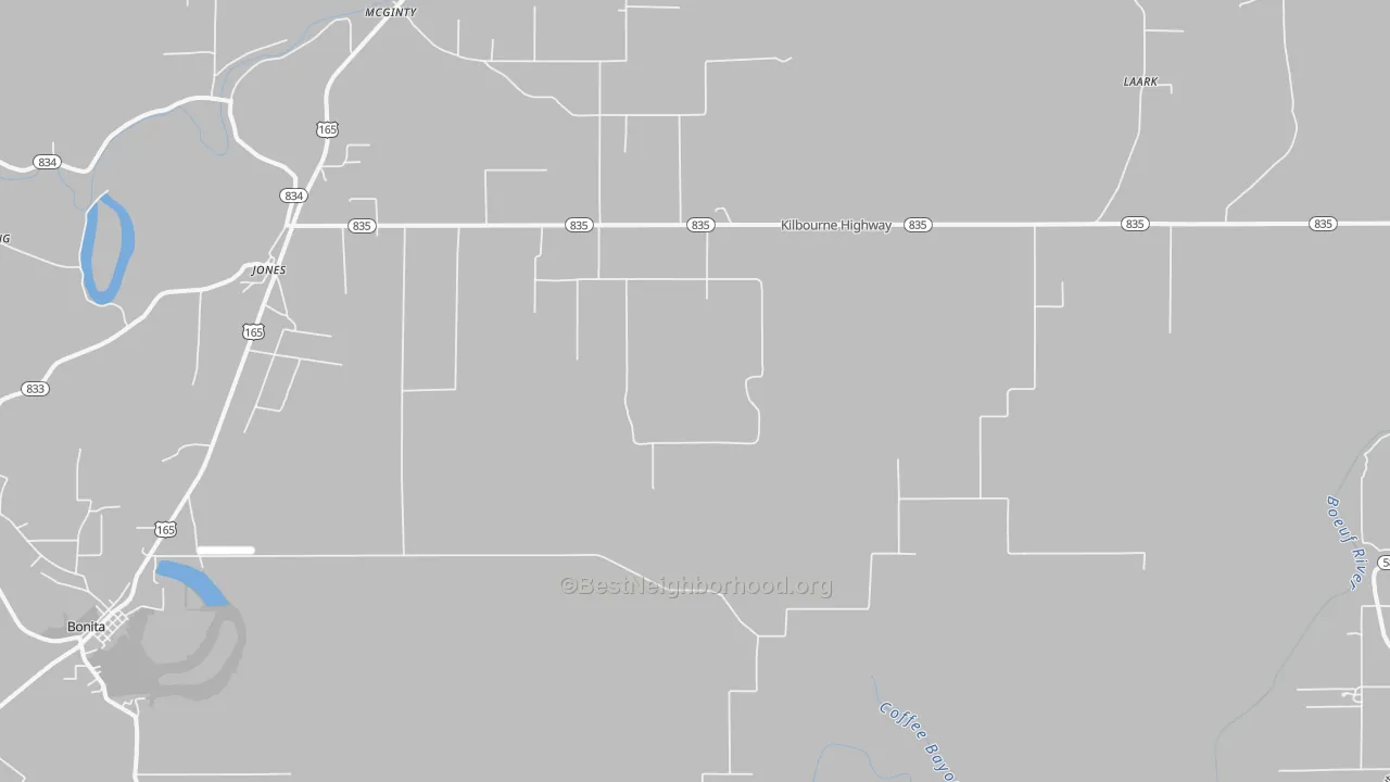 Transit Grade map of Jones, LA