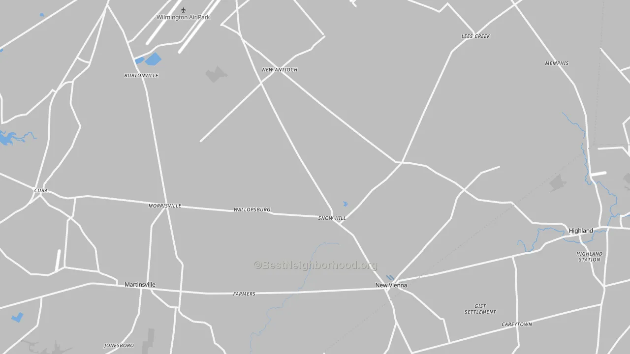 Transit Grade map of Jonesboro, OH