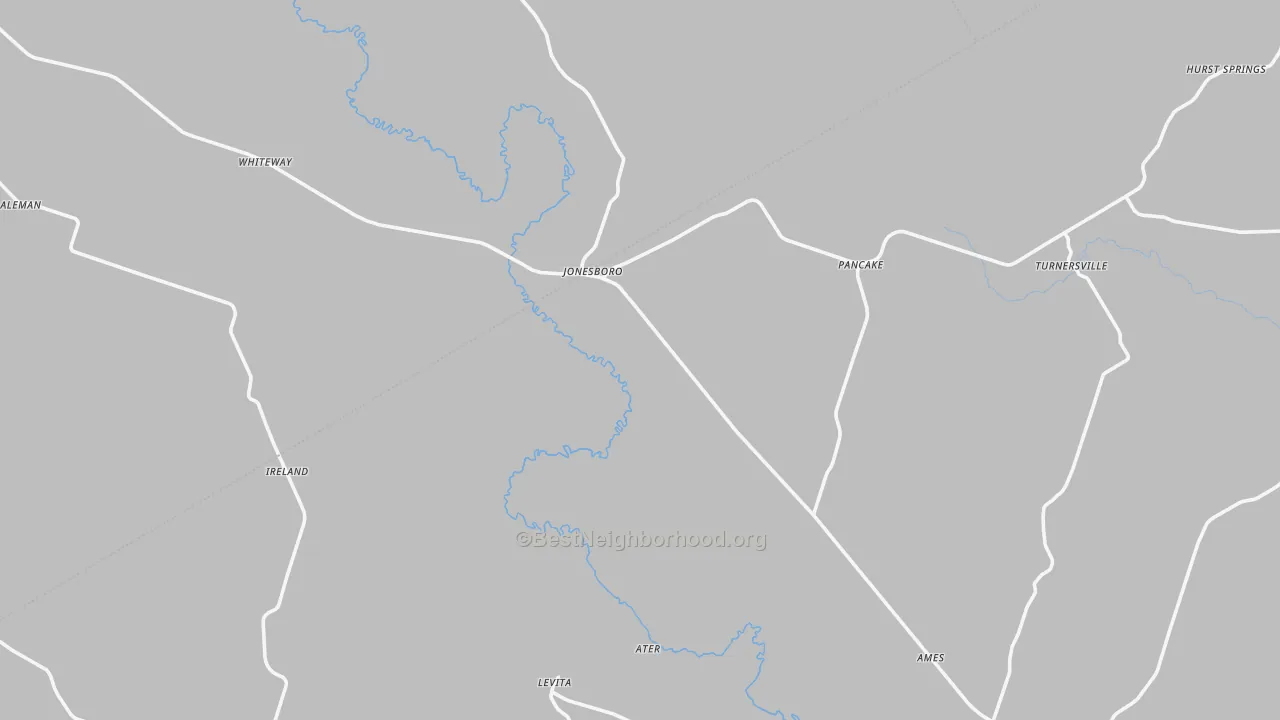 Transit Grade map of Jonesboro, TX
