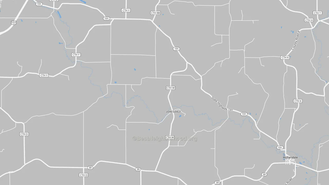 Transit Grade map of Jonesdale, WI