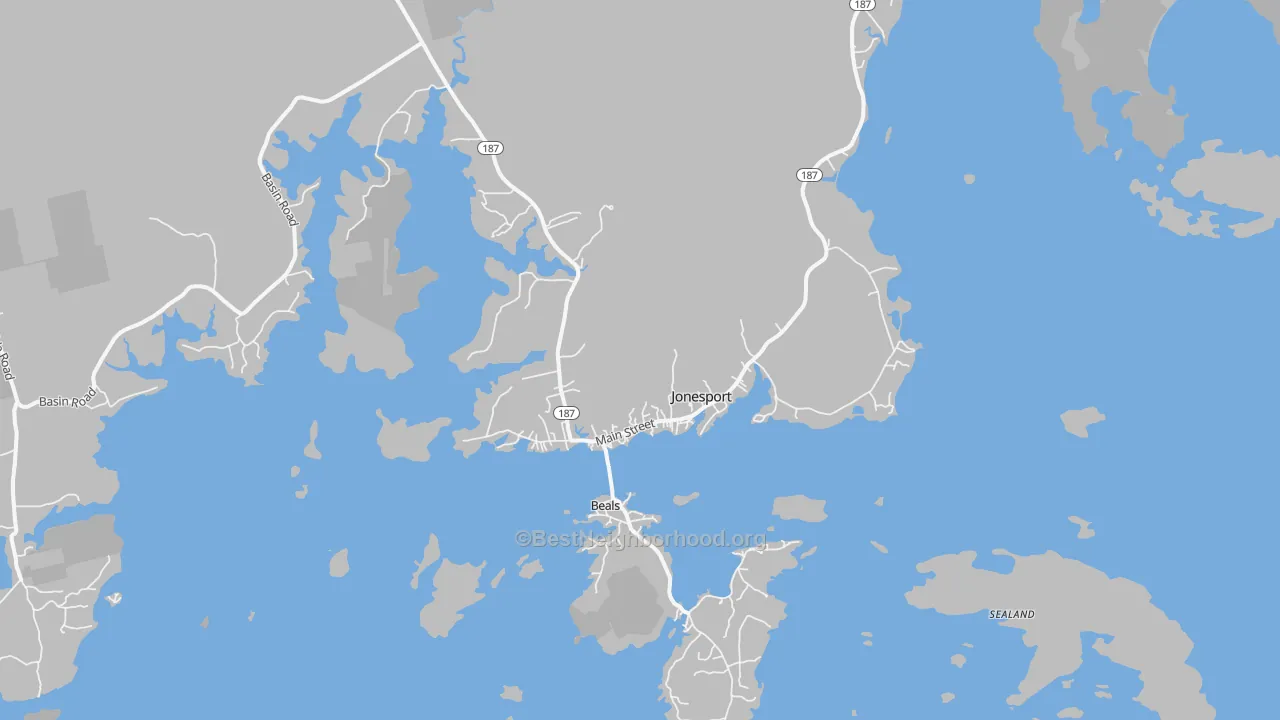 Transit Grade map of Jonesport, ME