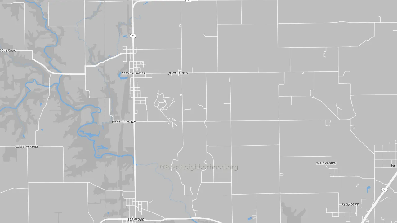 Transit Grade map of Jonestown, IN