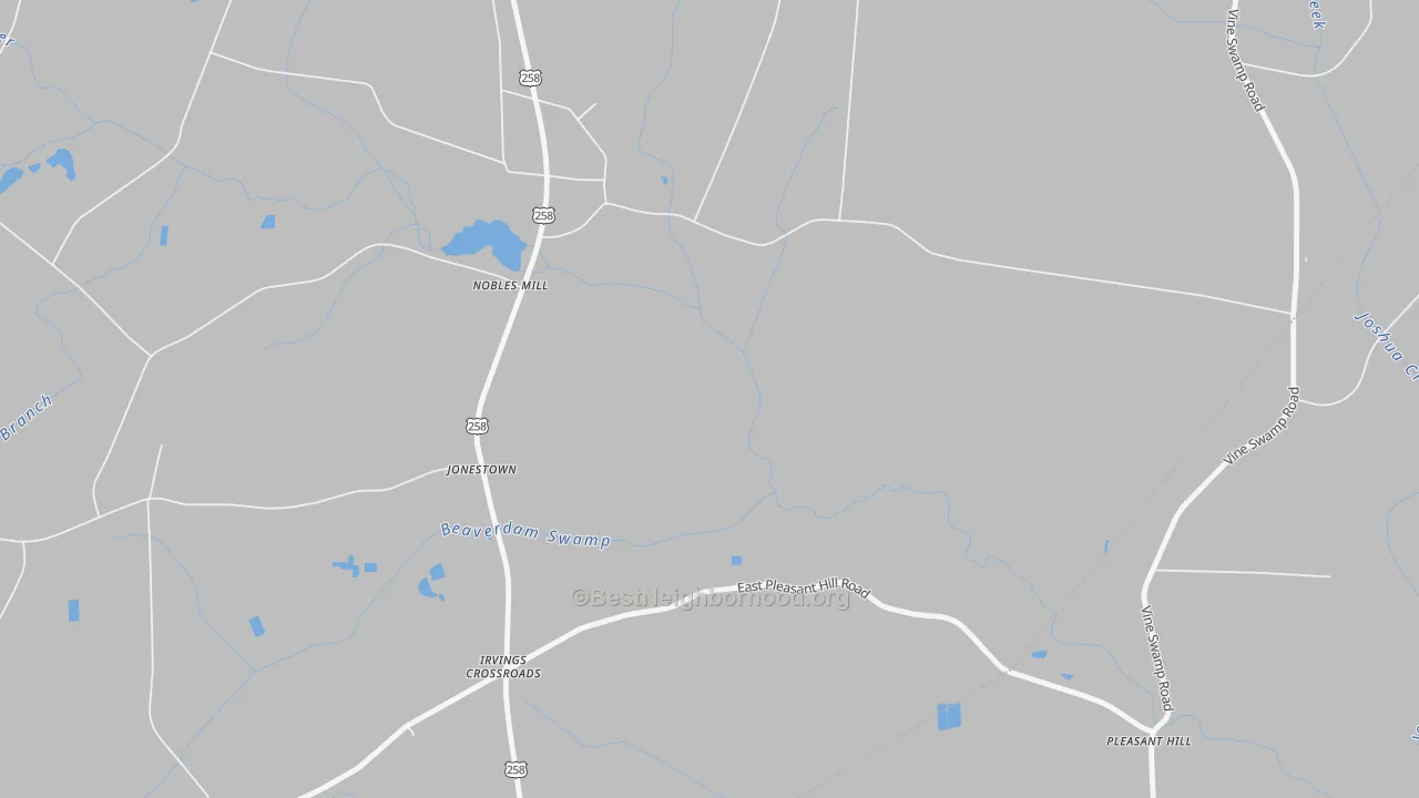 Transit Grade map of Jonestown, NC