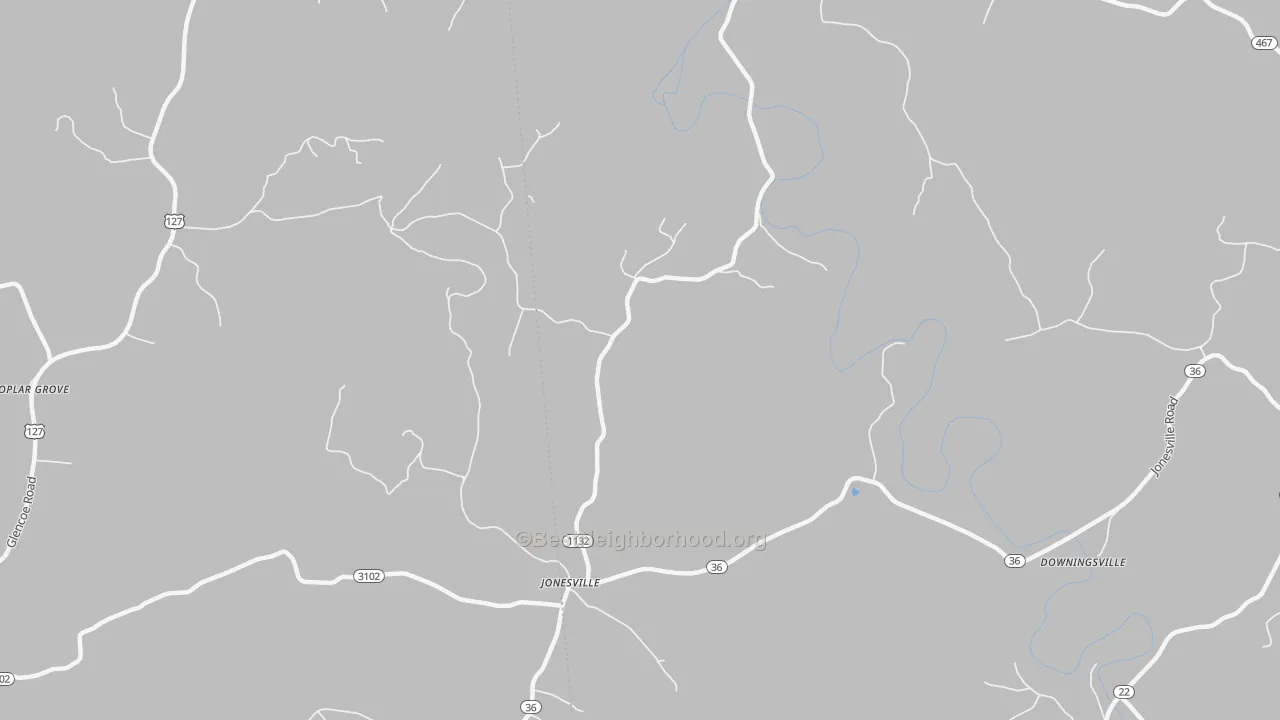 Transit Grade map of Jonesville, KY