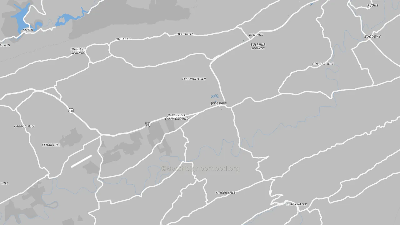 Transit Grade map of Jonesville, VA