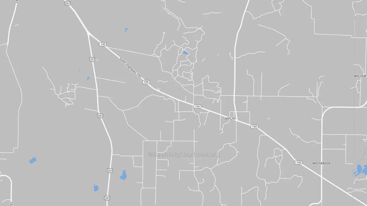 Transit Grade map of Joplin, TX