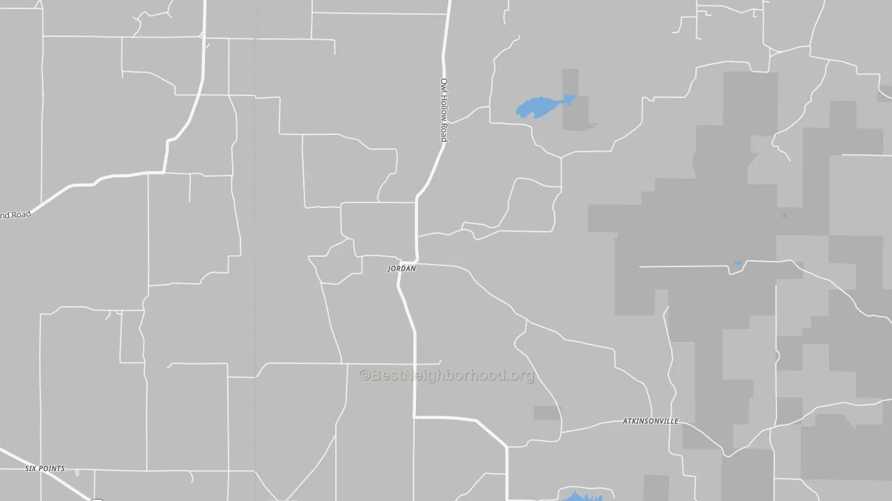 Transit Grade map of Jordan, IN