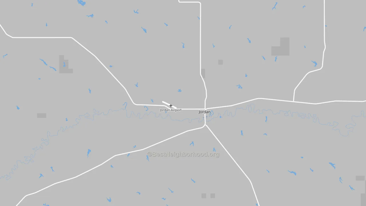 Transit Grade map of Jordan, MT