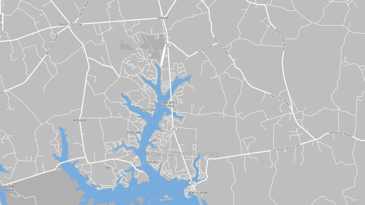 Transit Grade map of Jordan, SC