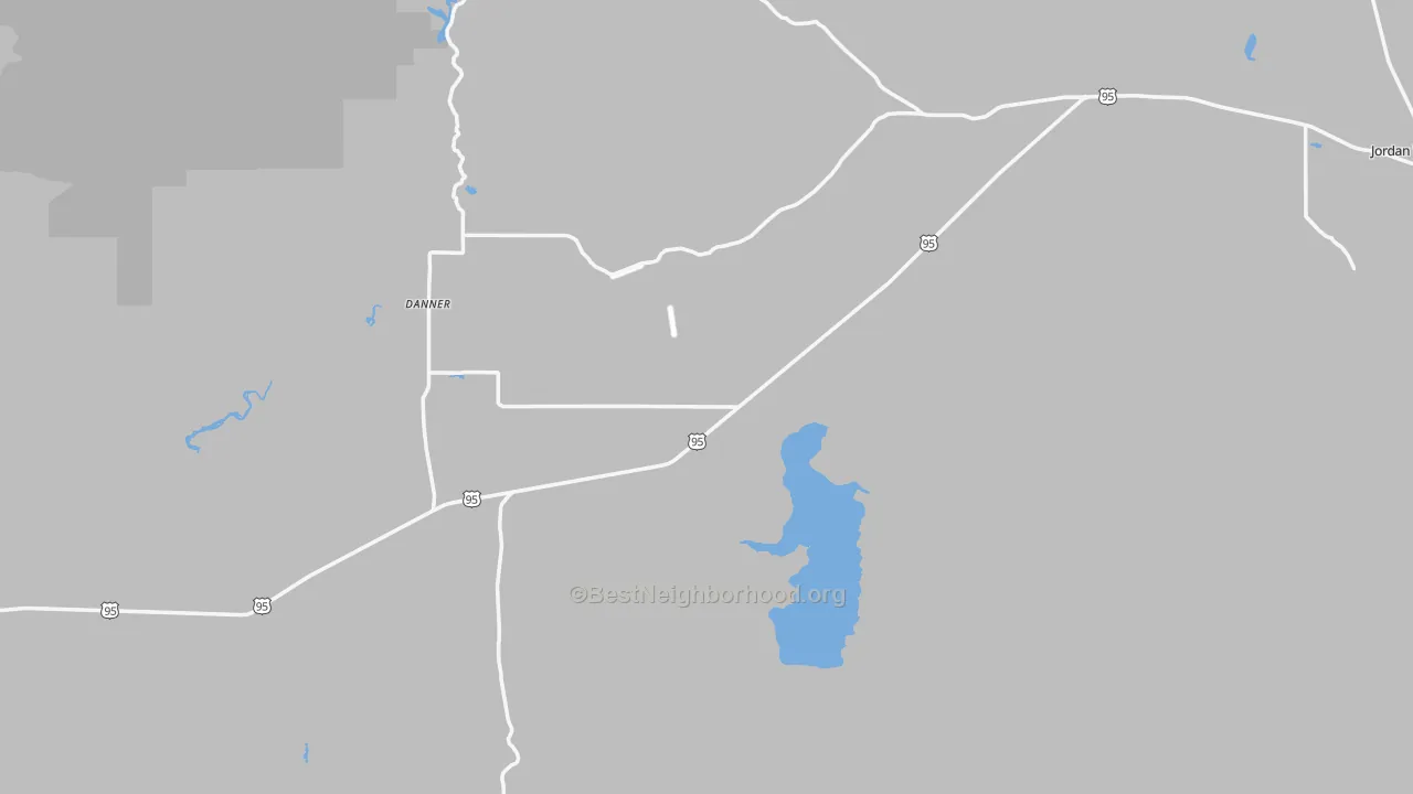 Transit Grade map of Jordan Valley, OR