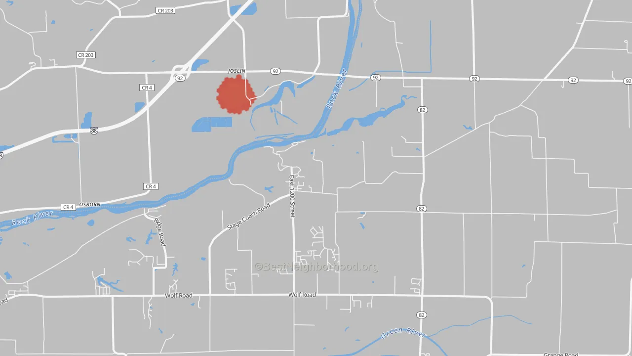 Transit Grade map of Joslin, IL