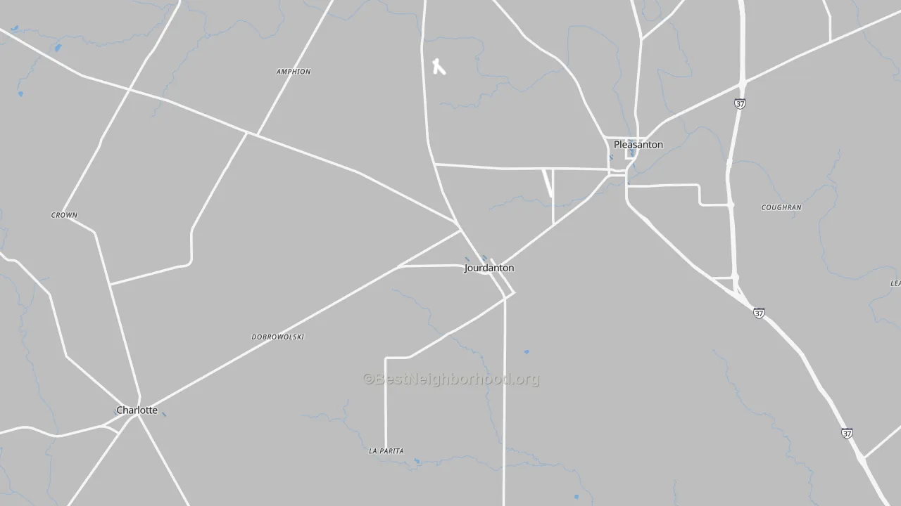 Transit Grade map of Jourdanton, TX