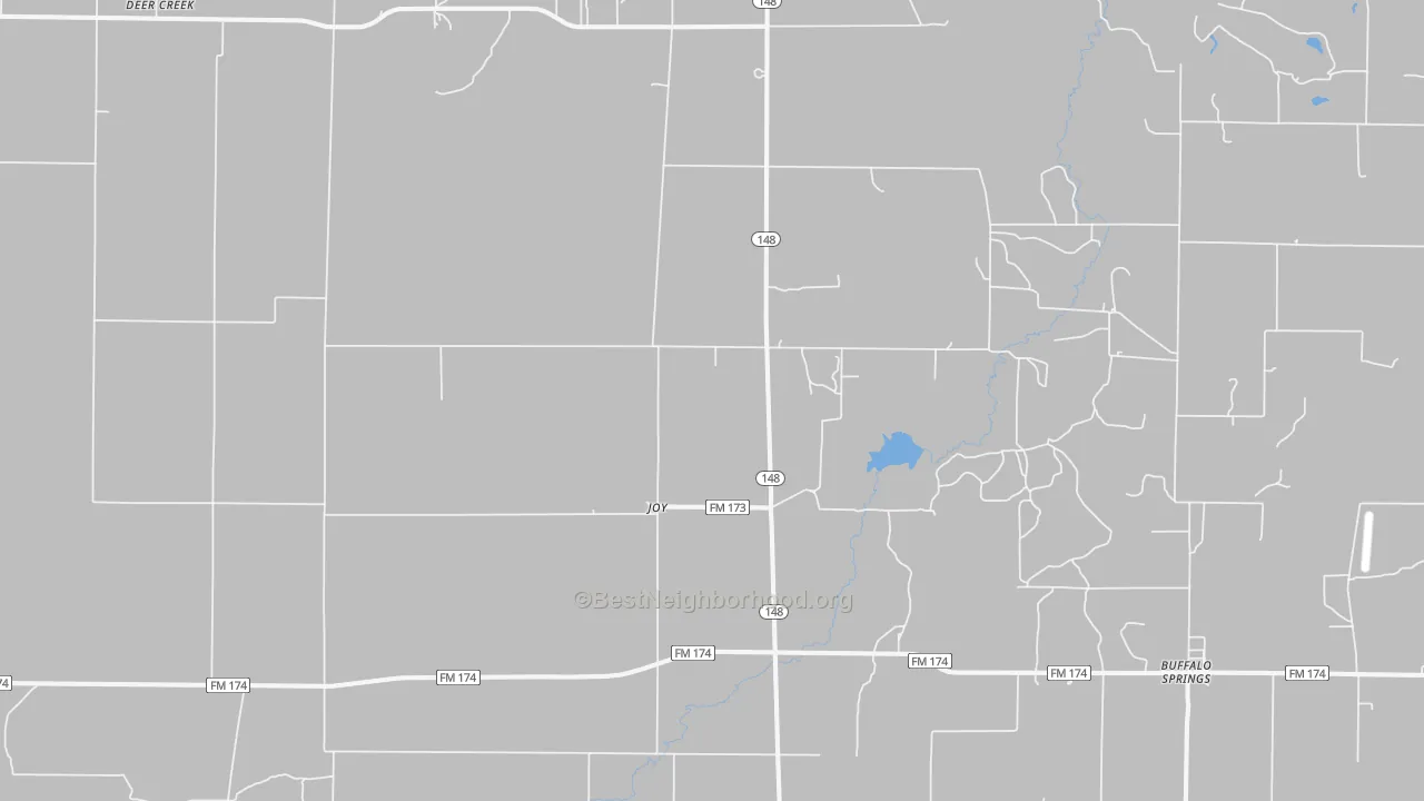 Transit Grade map of Joy, TX
