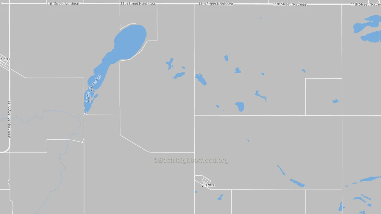Transit Grade map of Juanita, ND