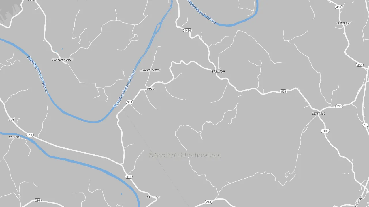 Transit Grade map of Judio, KY