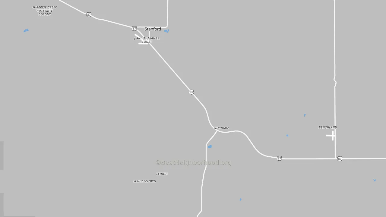 Transit Grade map of Judith Basin County, MT