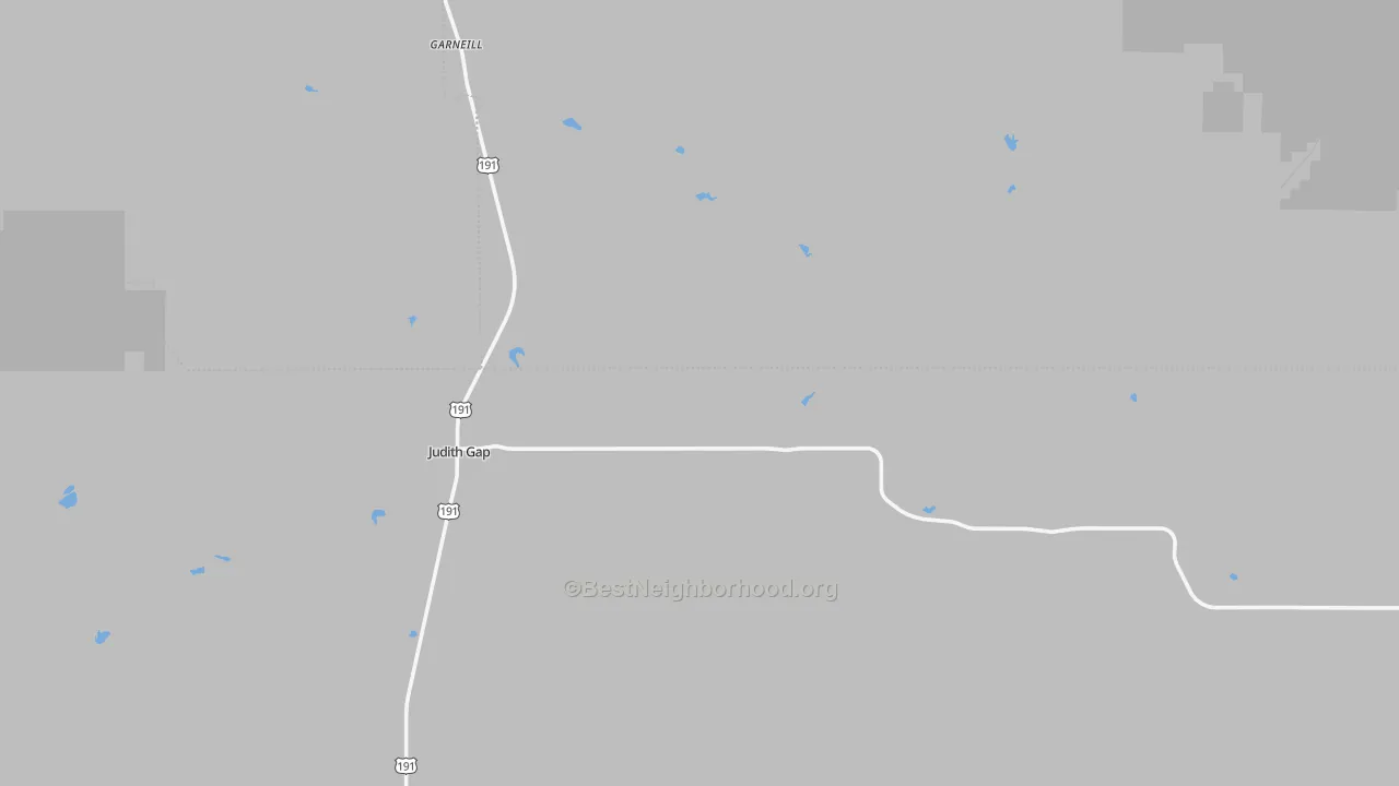 Transit Grade map of Judith Gap, MT