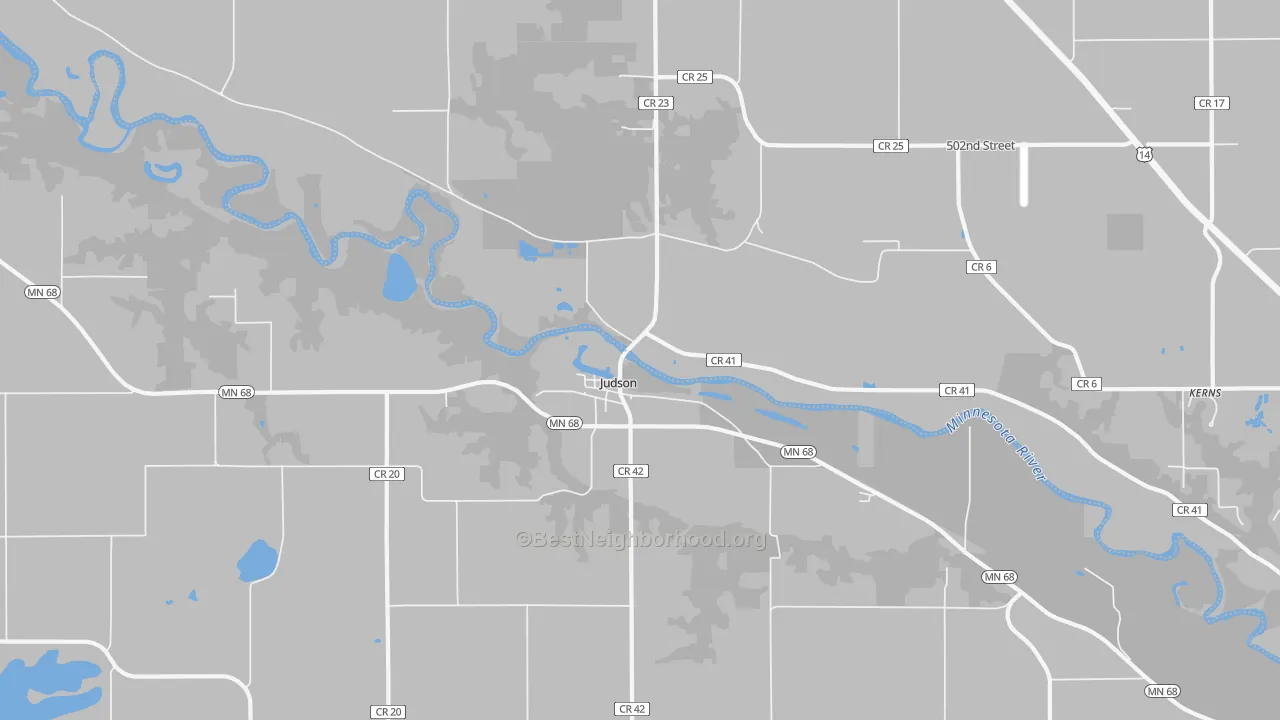 Transit Grade map of Judson, MN