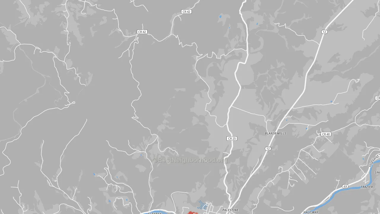 Transit Grade map of Judson, WV