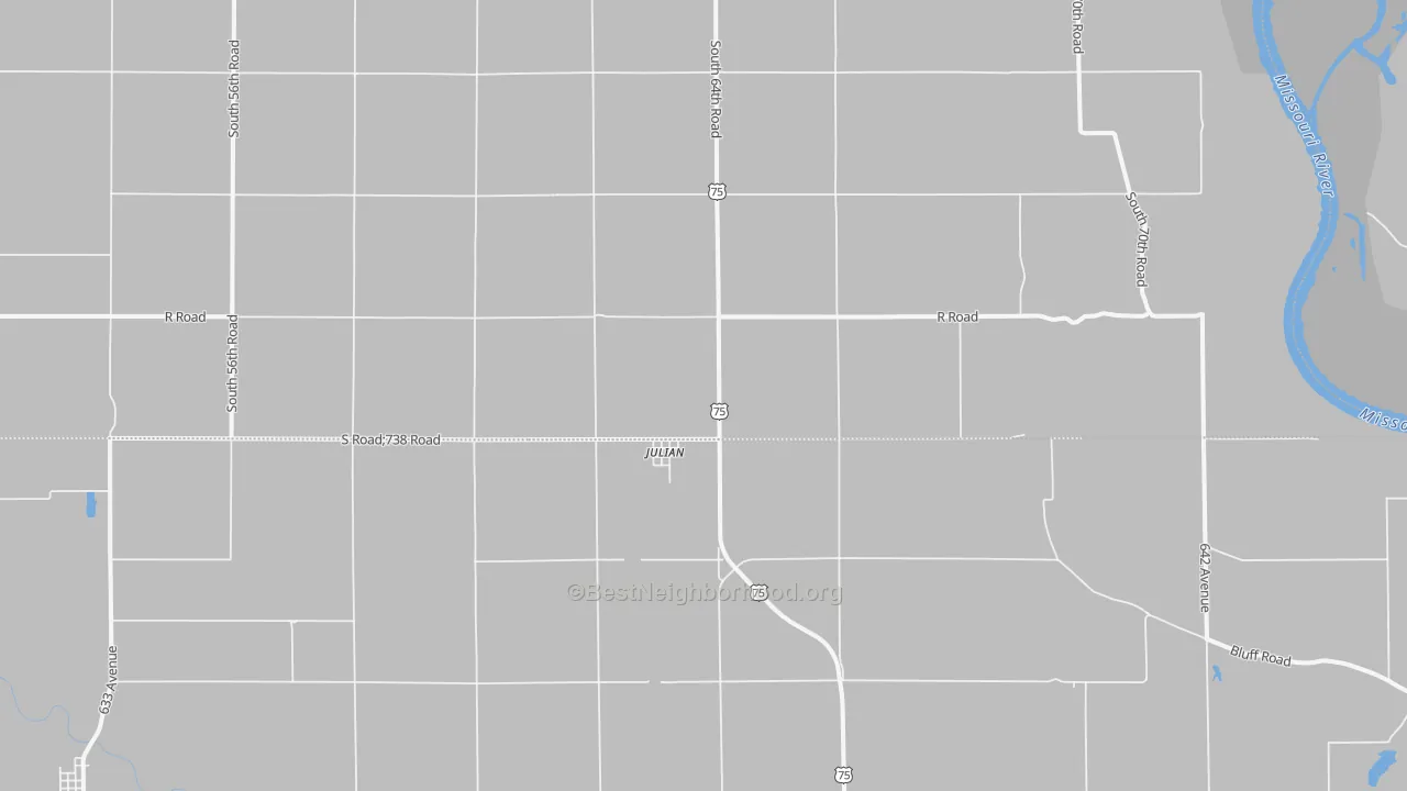 Transit Grade map of Julian, NE