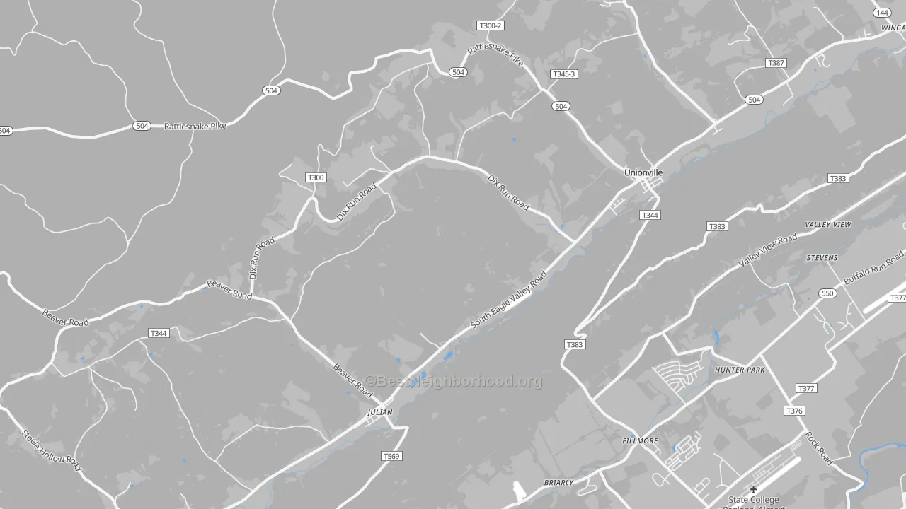 Transit Grade map of Julian, PA