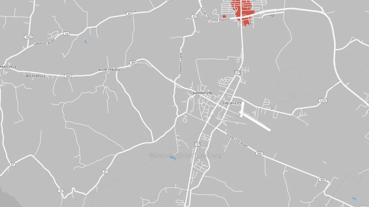 Transit Grade map of Junction City, KY