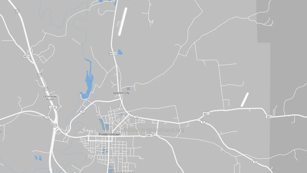 Transit Grade map of Junction City, MO