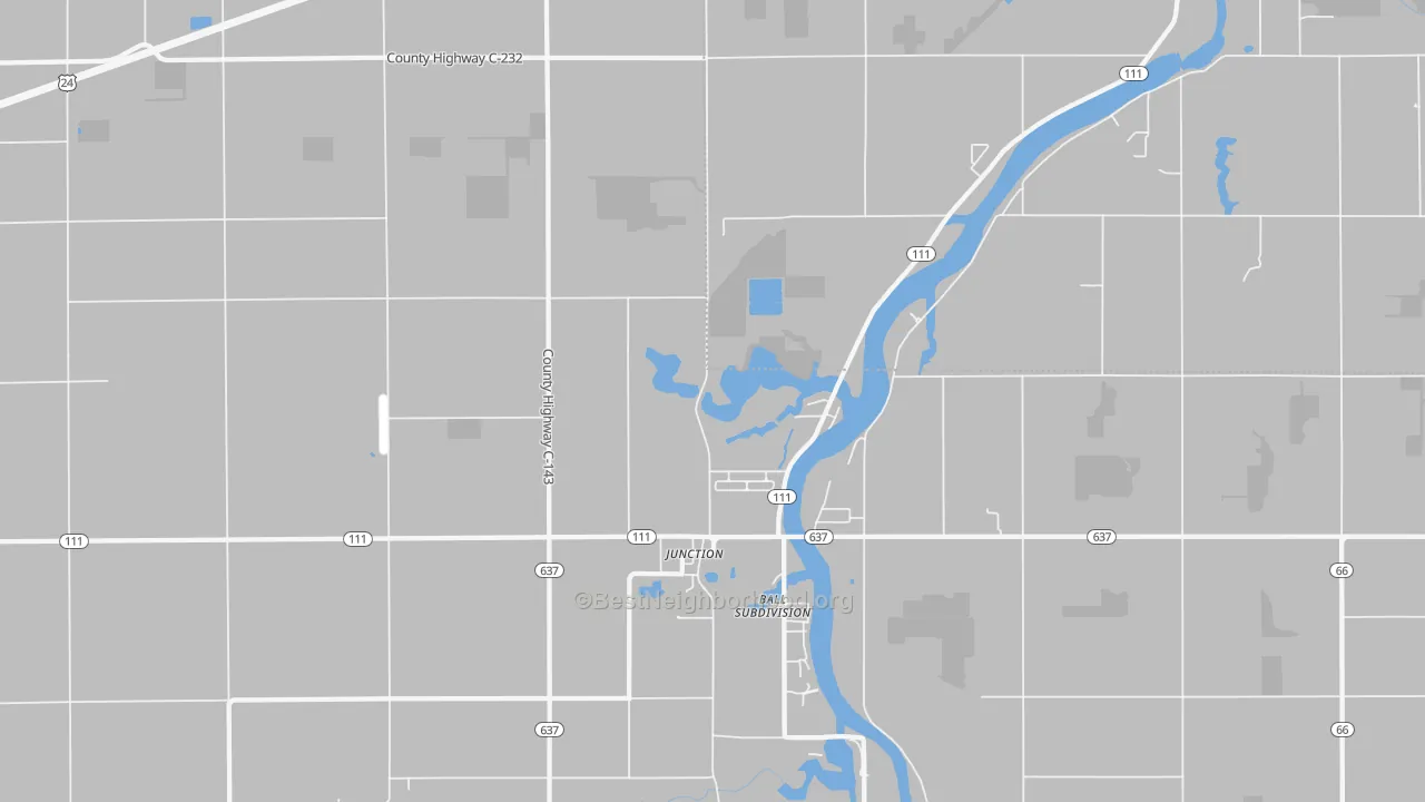 Transit Grade map of Junction, OH