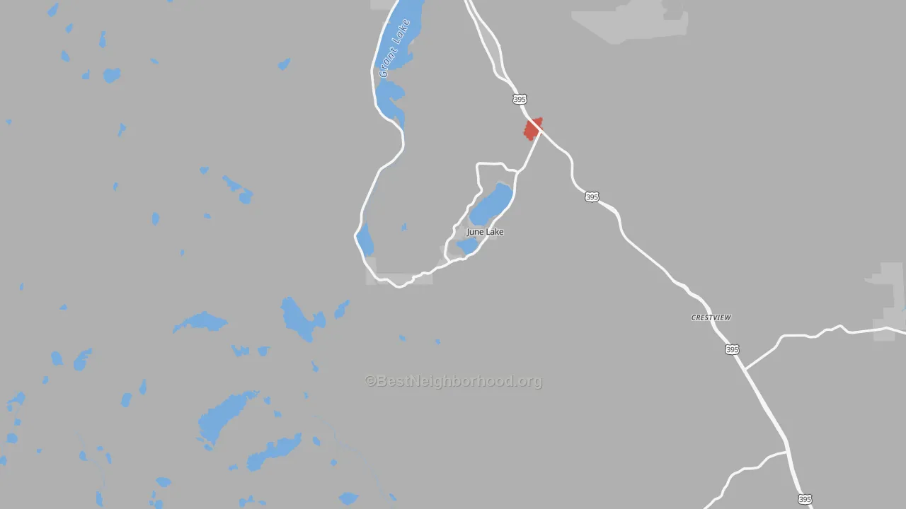 Transit Grade map of June Lake, CA