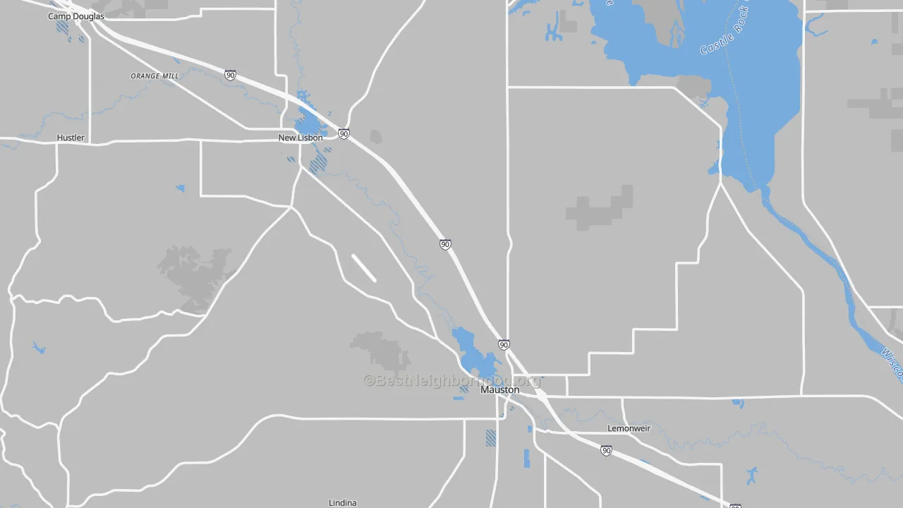 Transit Grade map of Juneau County, WI
